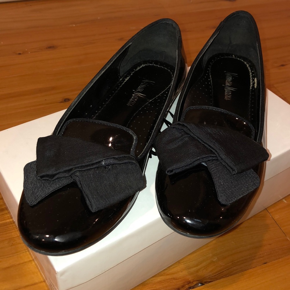 Neiman Marcus Stellar Black Patent Leather Loafers